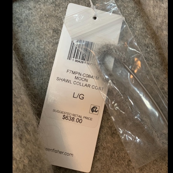 Eileen Fisher Moon Shawl Collar Coat - Picture 4 of 4